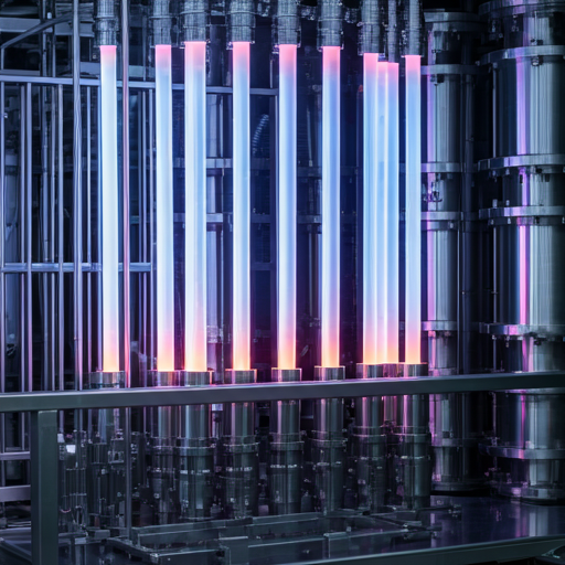 Industrial heating technology with glowing molecular heating elements and high-precision stainless steel machinery